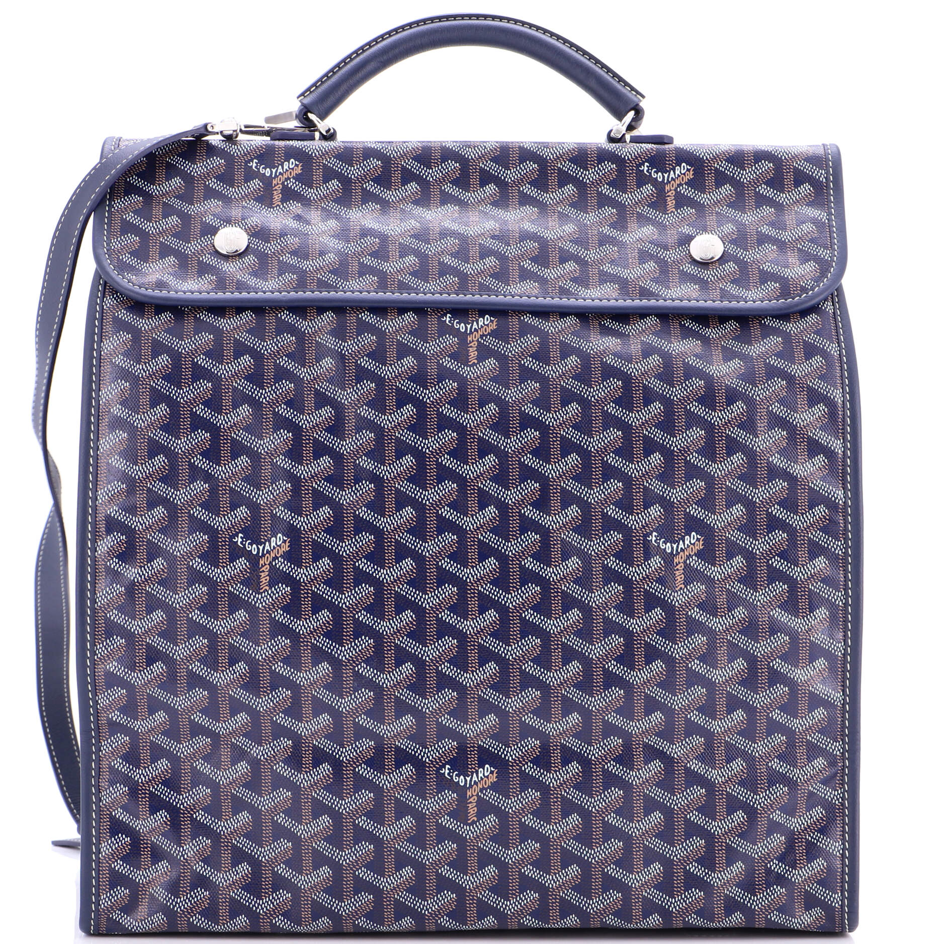 Saint Leger Briefcase Backpack Coated Canvas