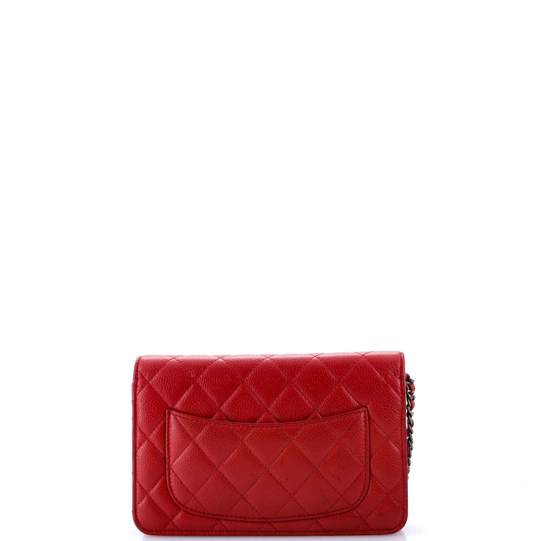 Wallet on Chain Quilted Caviar