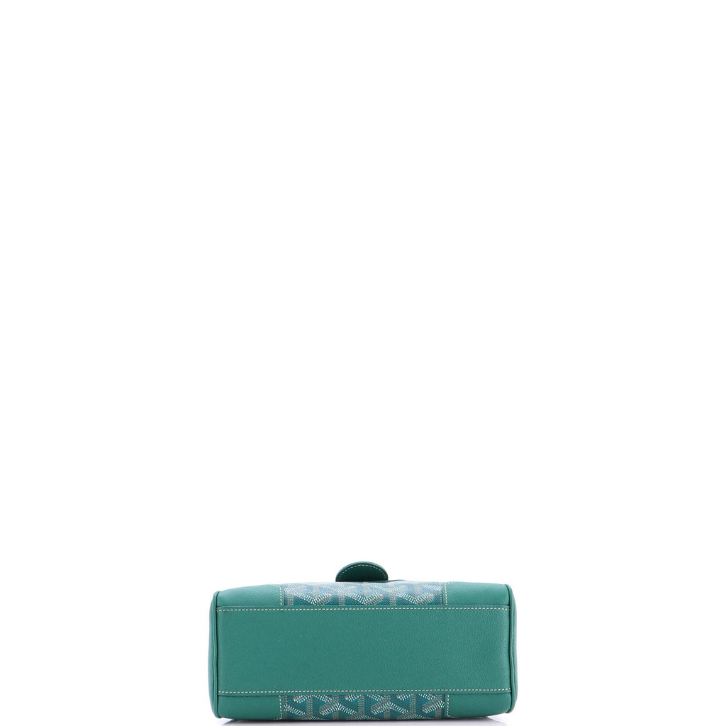 Saigon Top Handle Bag Coated Canvas with Leather Mini