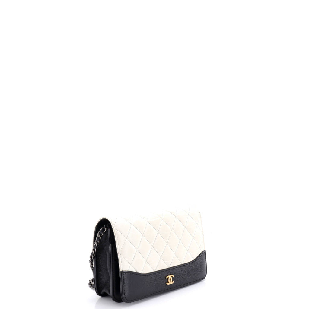 Gabrielle Wallet on Chain Quilted Aged Calfskin