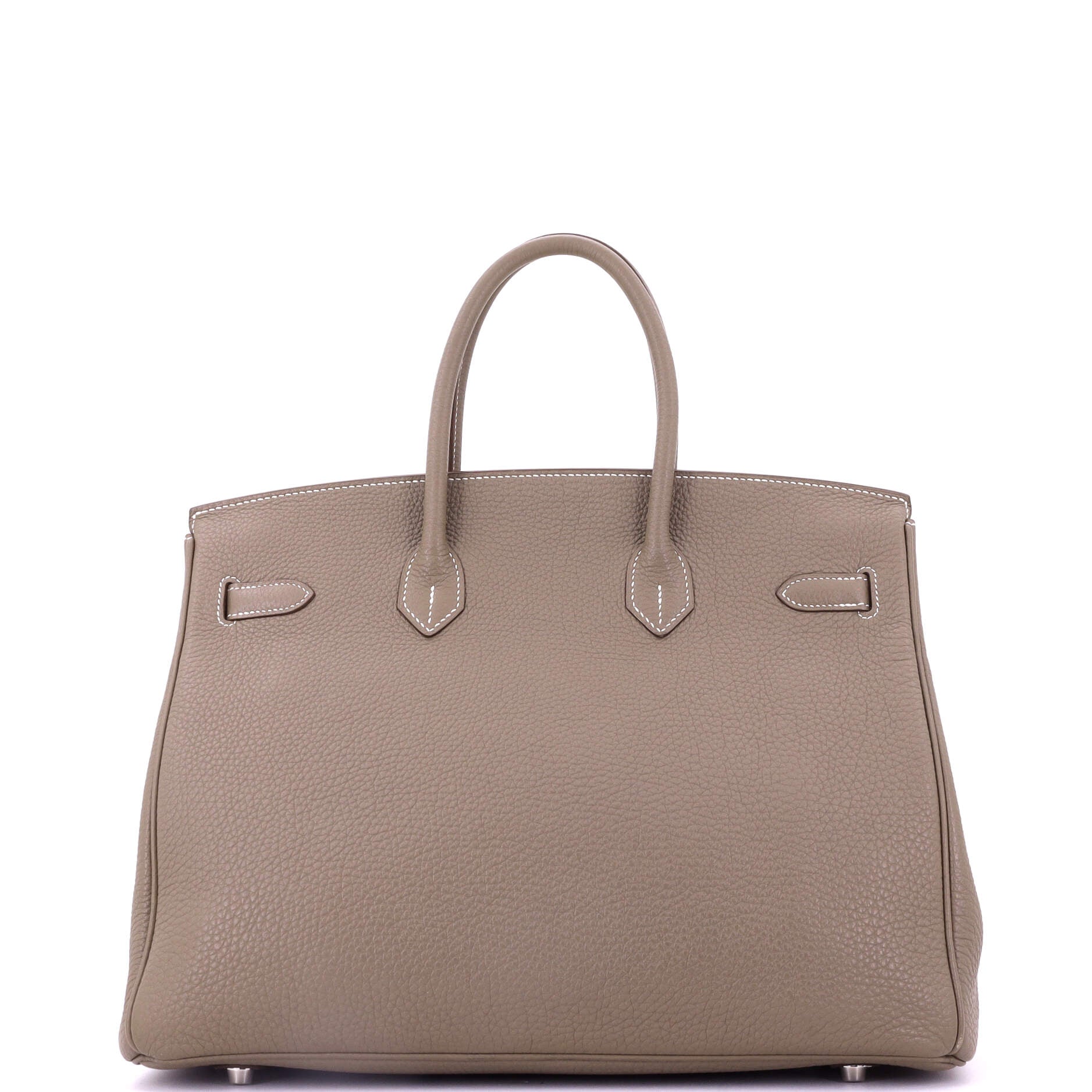 Birkin Handbag Grey Togo with Palladium Hardware 35