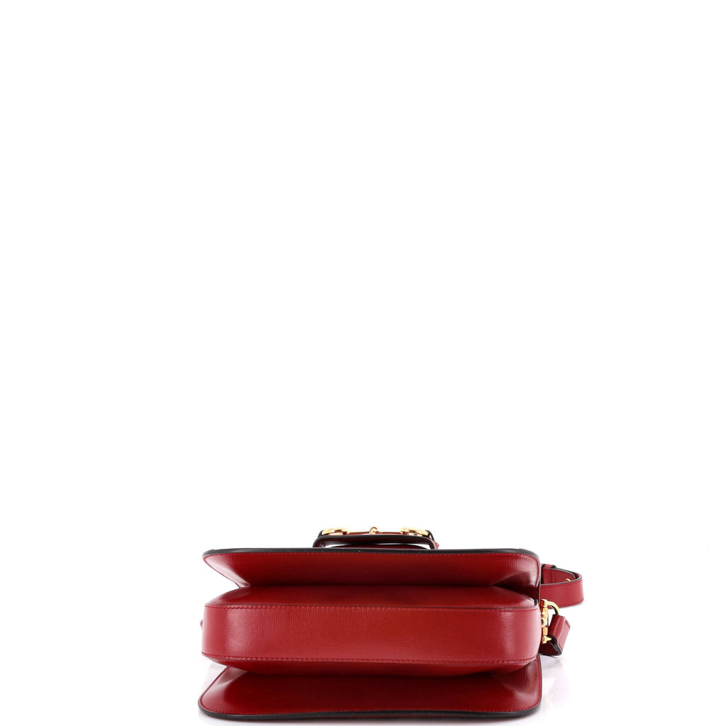 Horsebit 1955 Shoulder Bag GG Coated Canvas with Leather Small