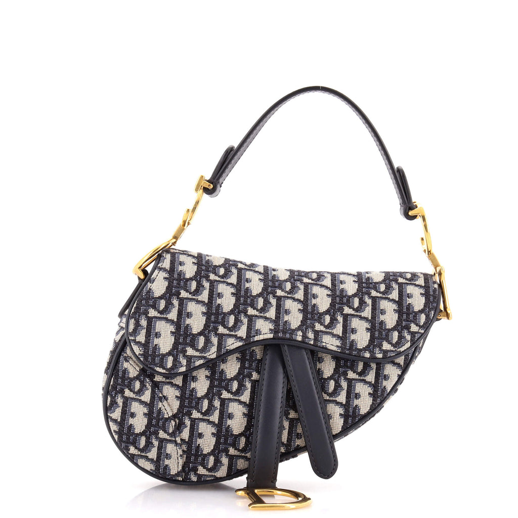 Saddle Handbag Oblique Canvas Mini