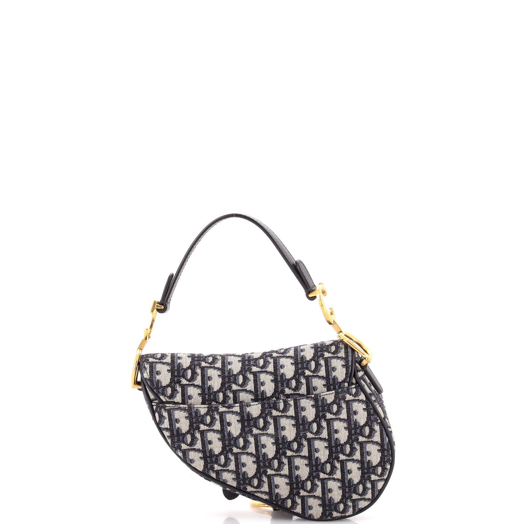 Saddle Handbag Oblique Canvas Mini