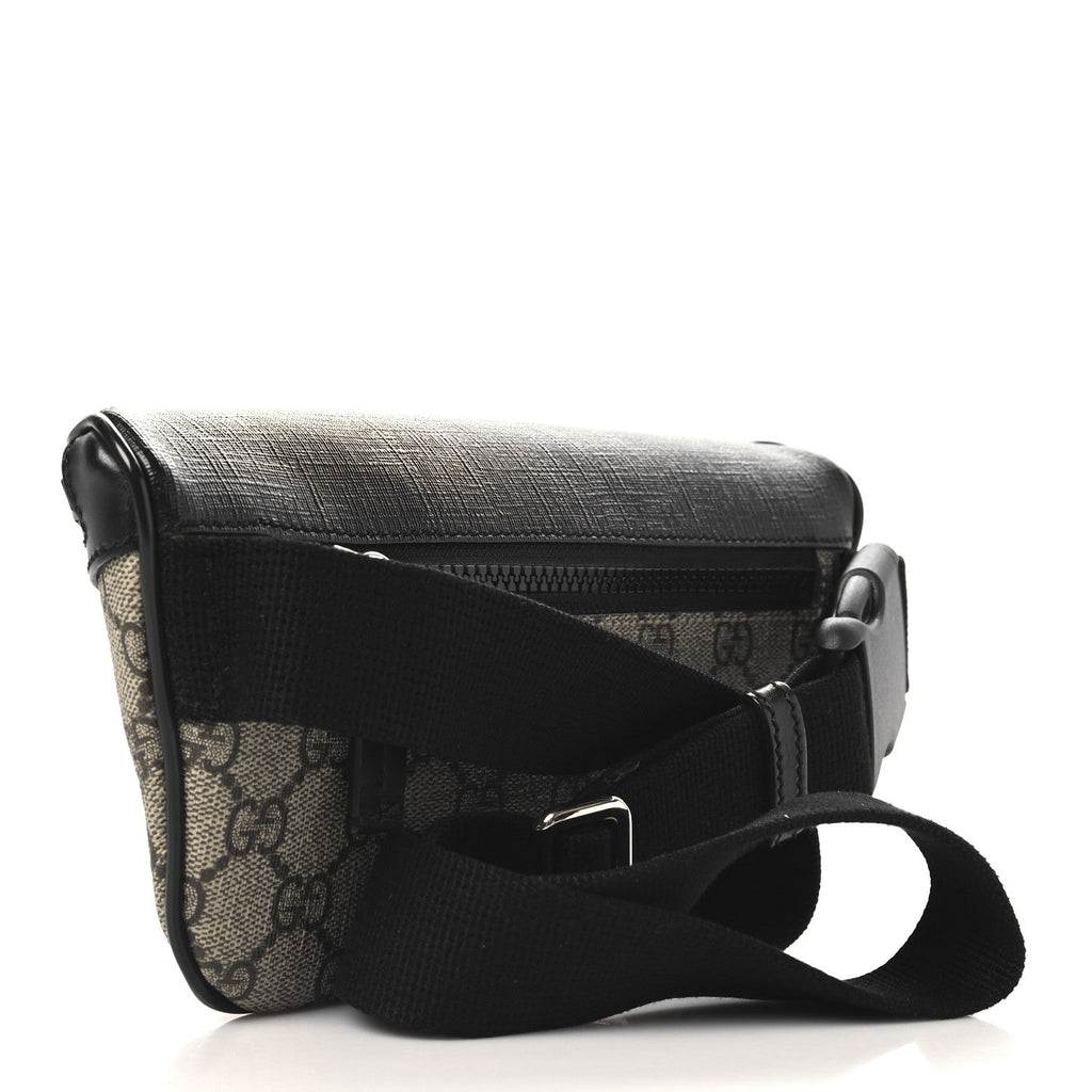 GG Supreme Monogram Belt Bag Black