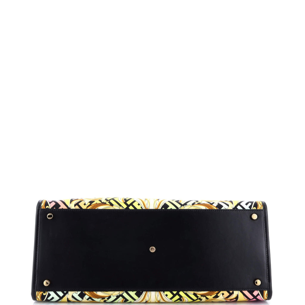 x Fendi Fendace Sunshine Shopper Tote Printed Zucca Jacquard Large