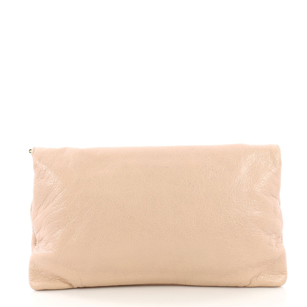 Envelope Strap Clutch Giant Studs Leather