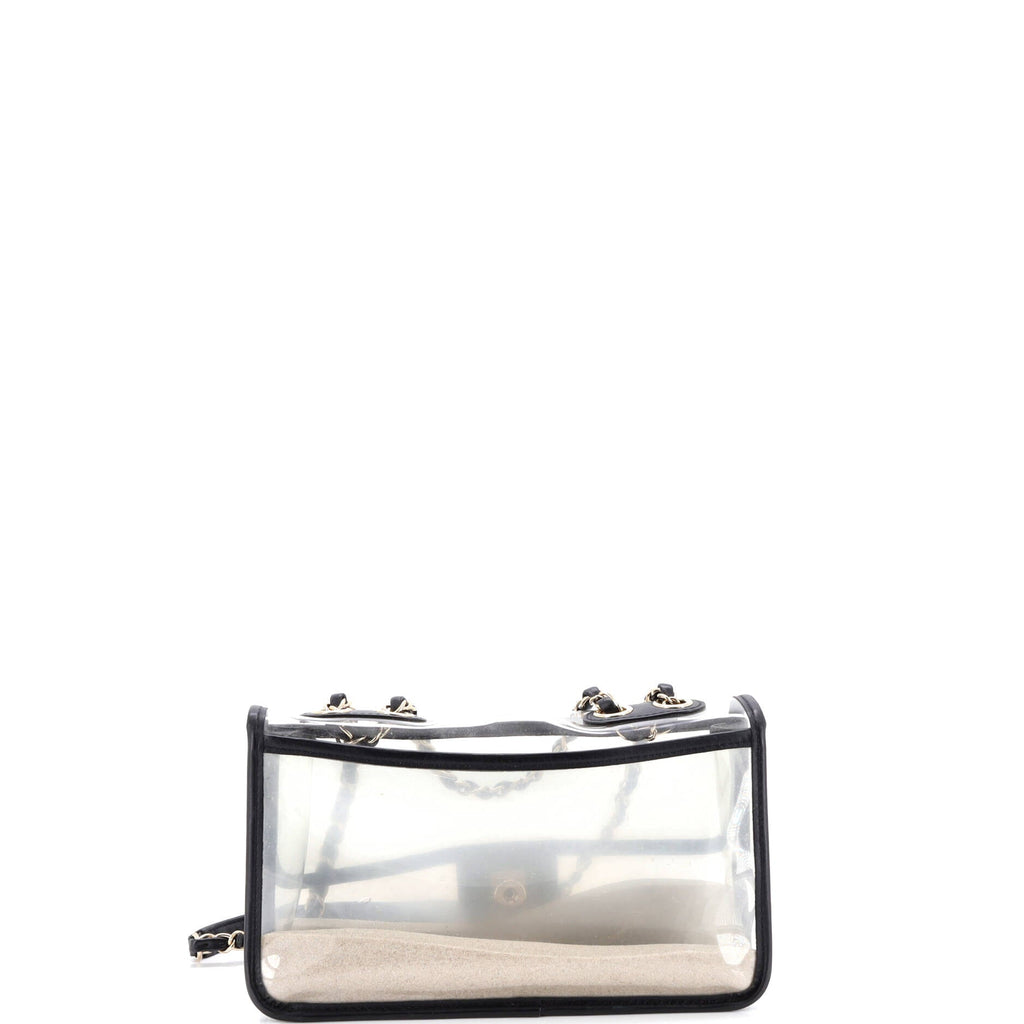 Sand By The Sea Flap Bag PVC with Lambskin Medium
