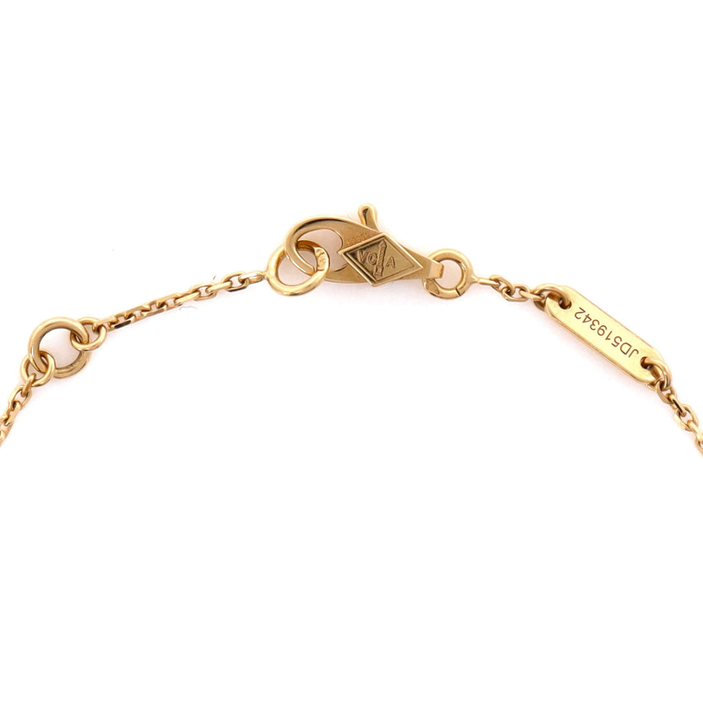 Sweet Alhambra Butterfly Bracelet 18K Yellow Gold and Mother of Pearl