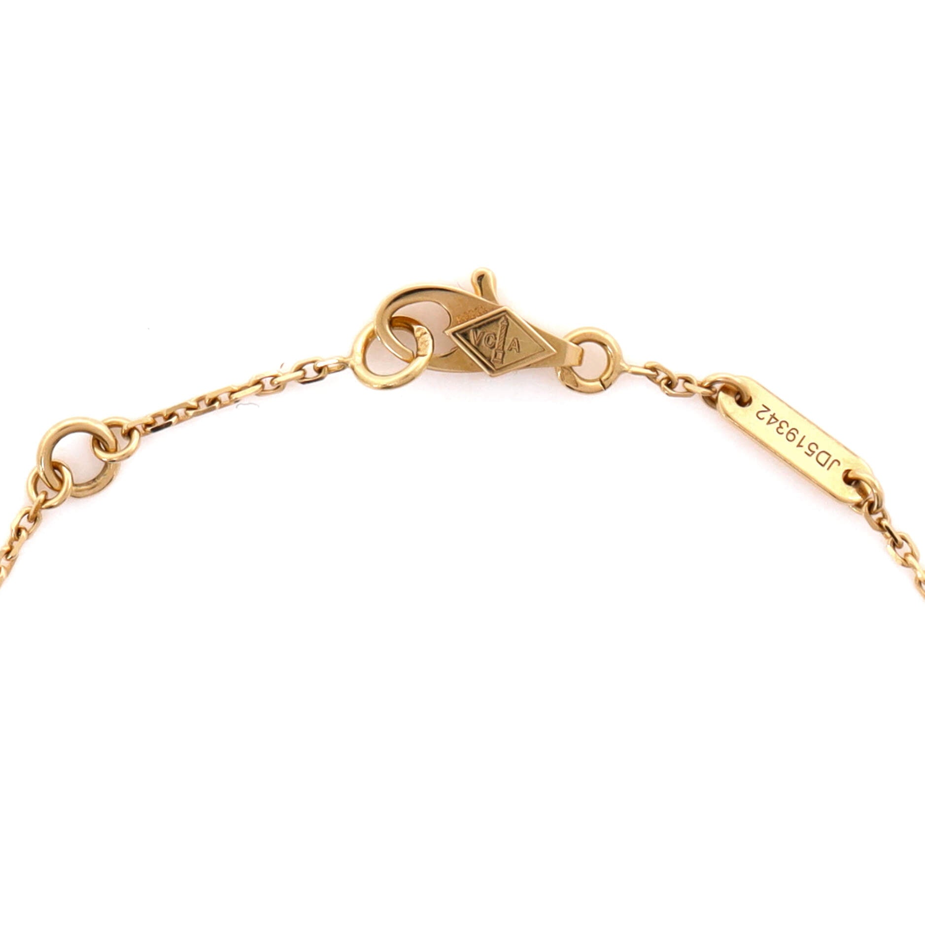 Sweet Alhambra Butterfly Bracelet 18K Yellow Gold and Mother of Pearl