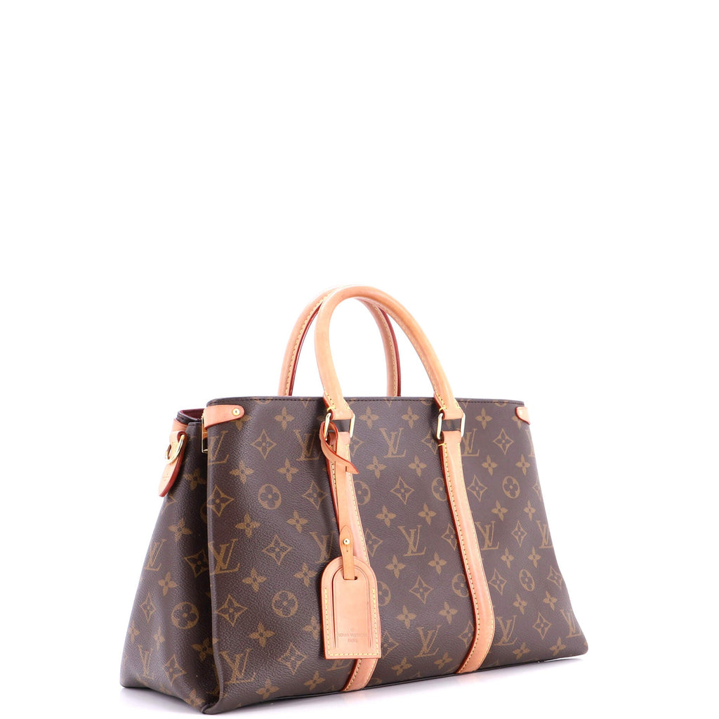 Soufflot Tote Monogram Canvas with Leather MM