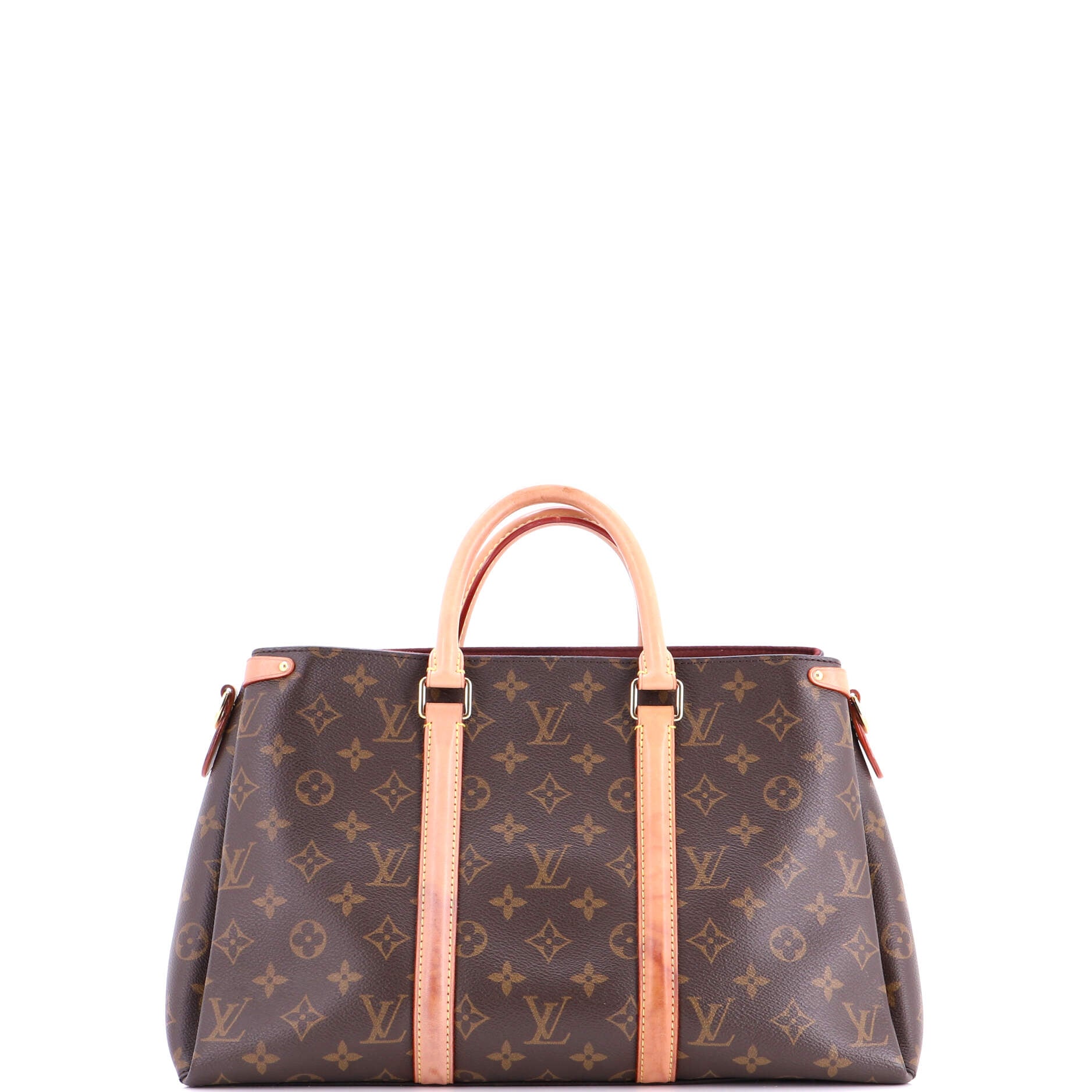Soufflot Tote Monogram Canvas with Leather MM