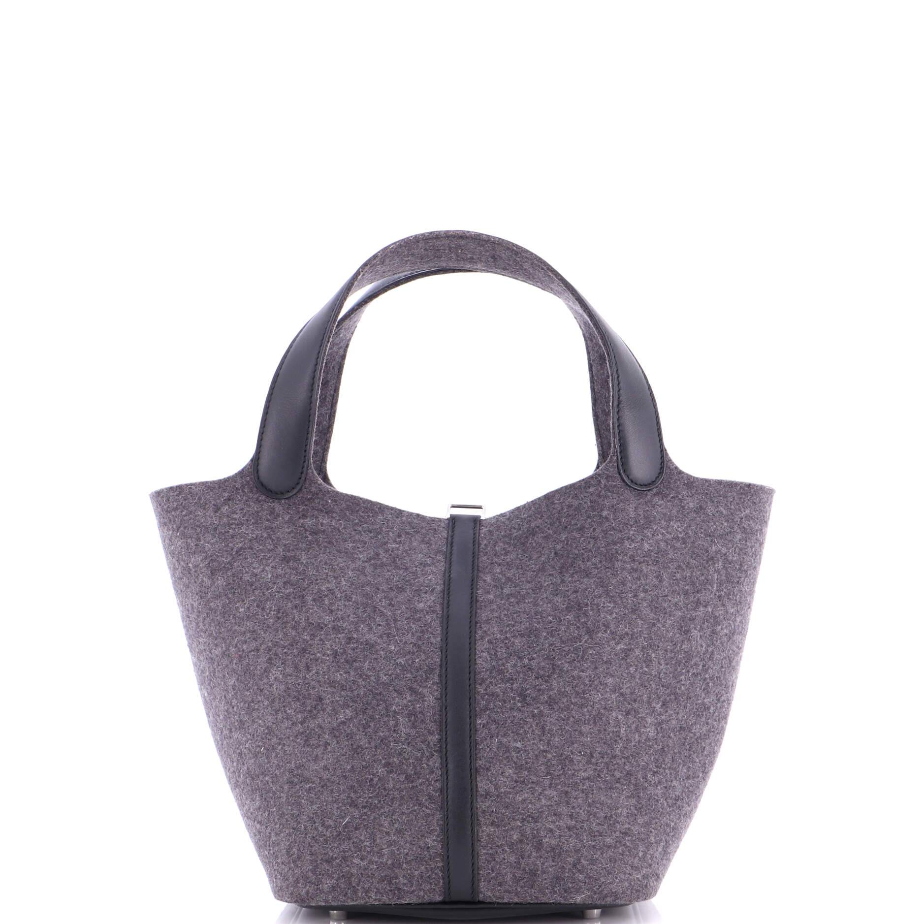 Picotin Lock Bag Felt with Leather MM