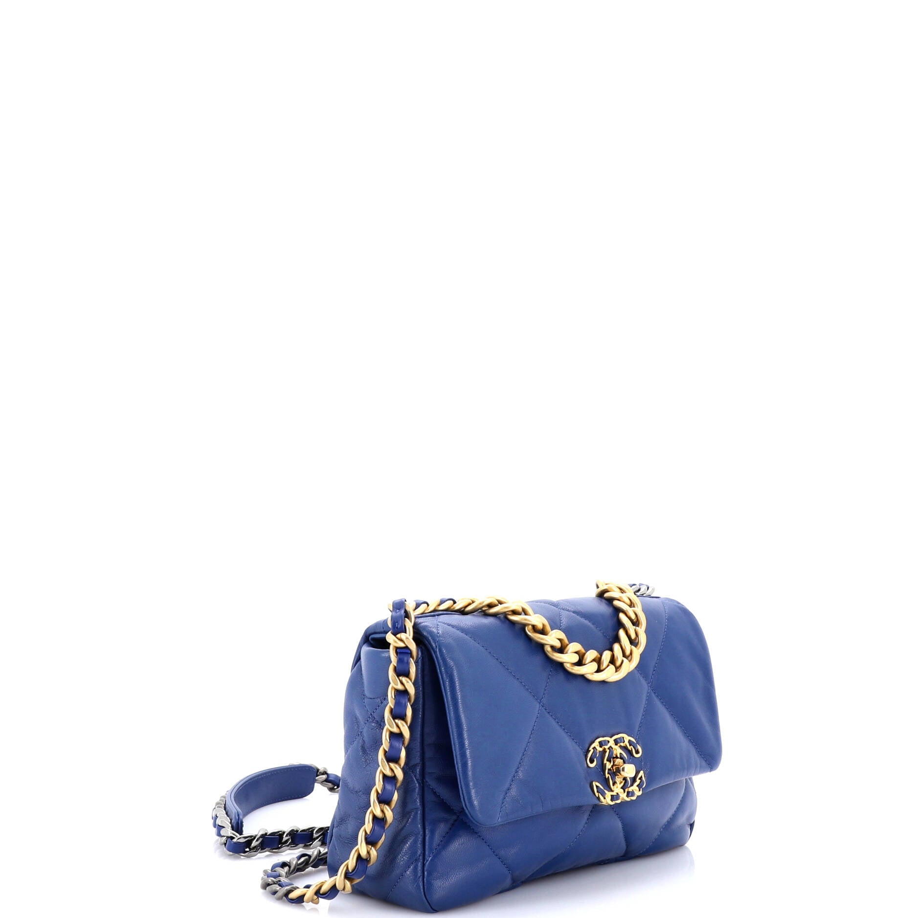 19 Flap Bag Quilted Leather Medium