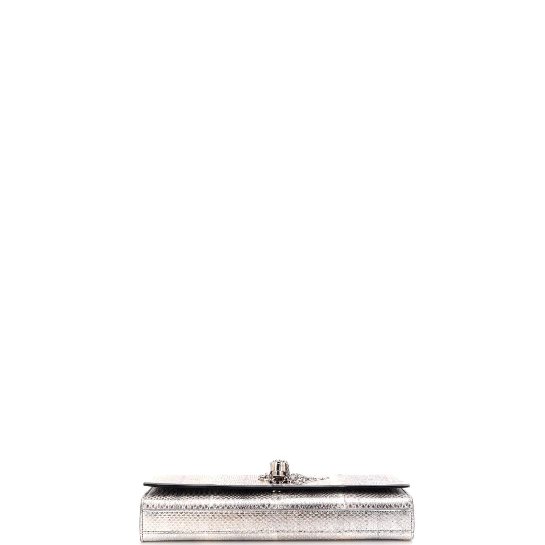 Classic Monogram Tassel Clutch Python Long