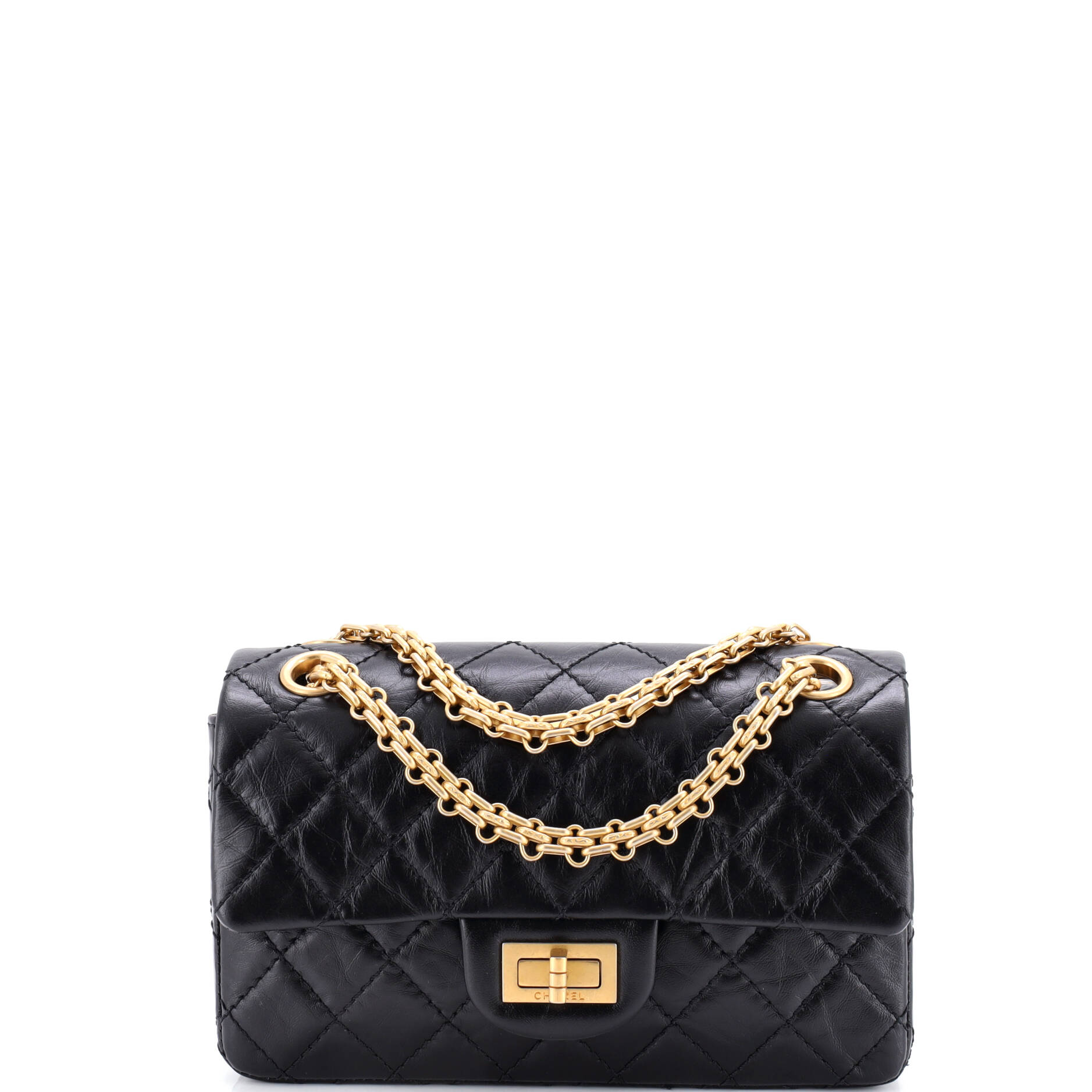 Reissue 2.55 Flap Bag Quilted Aged Calfskin Mini