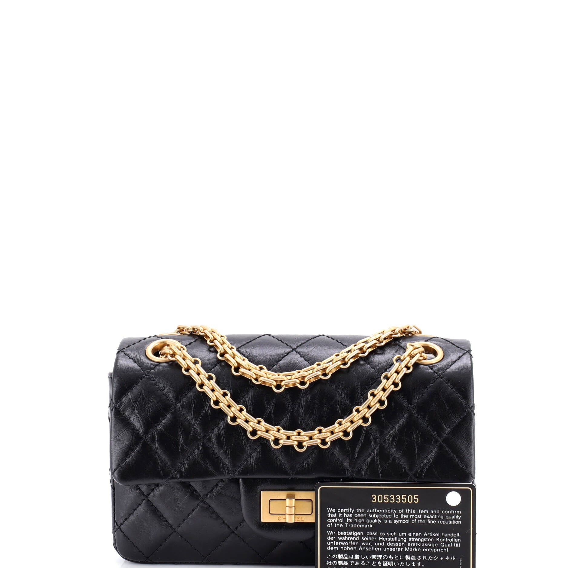 Reissue 2.55 Flap Bag Quilted Aged Calfskin Mini