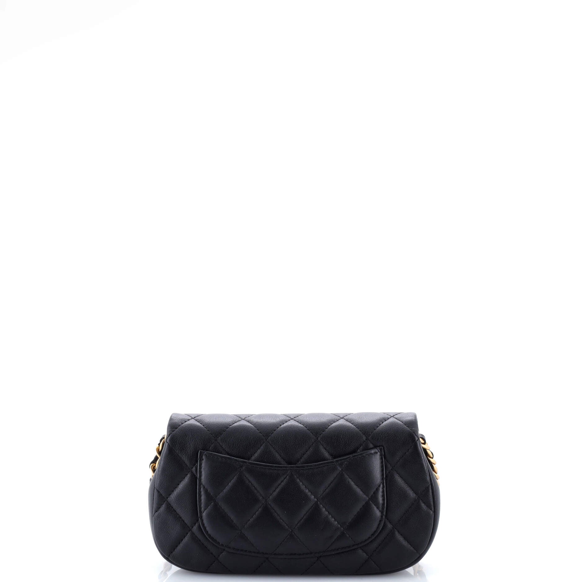 Coco Mail Clutch with Chain Quilted Calfskin