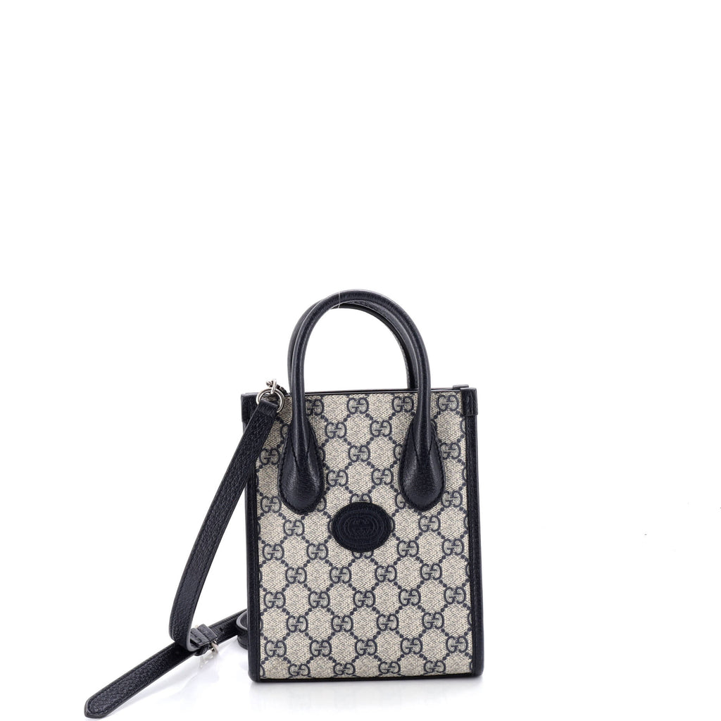 Interlocking G Patch Tote GG Coated Canvas Mini