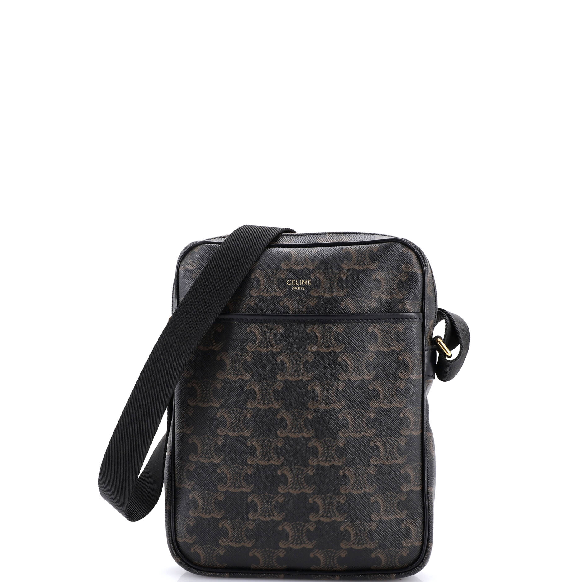 Vertical Messenger Triomphe Coated Canvas
