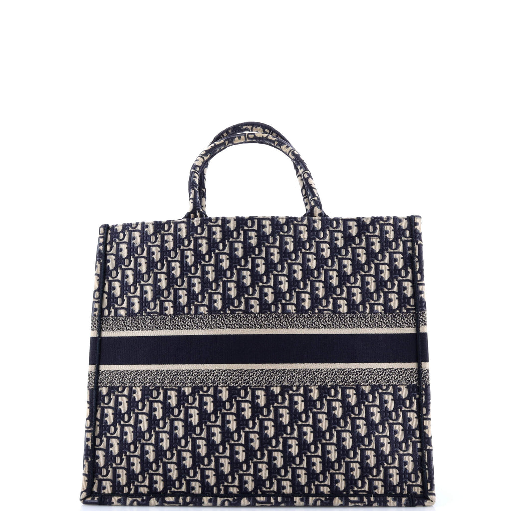 Book Tote Oblique Canvas Large