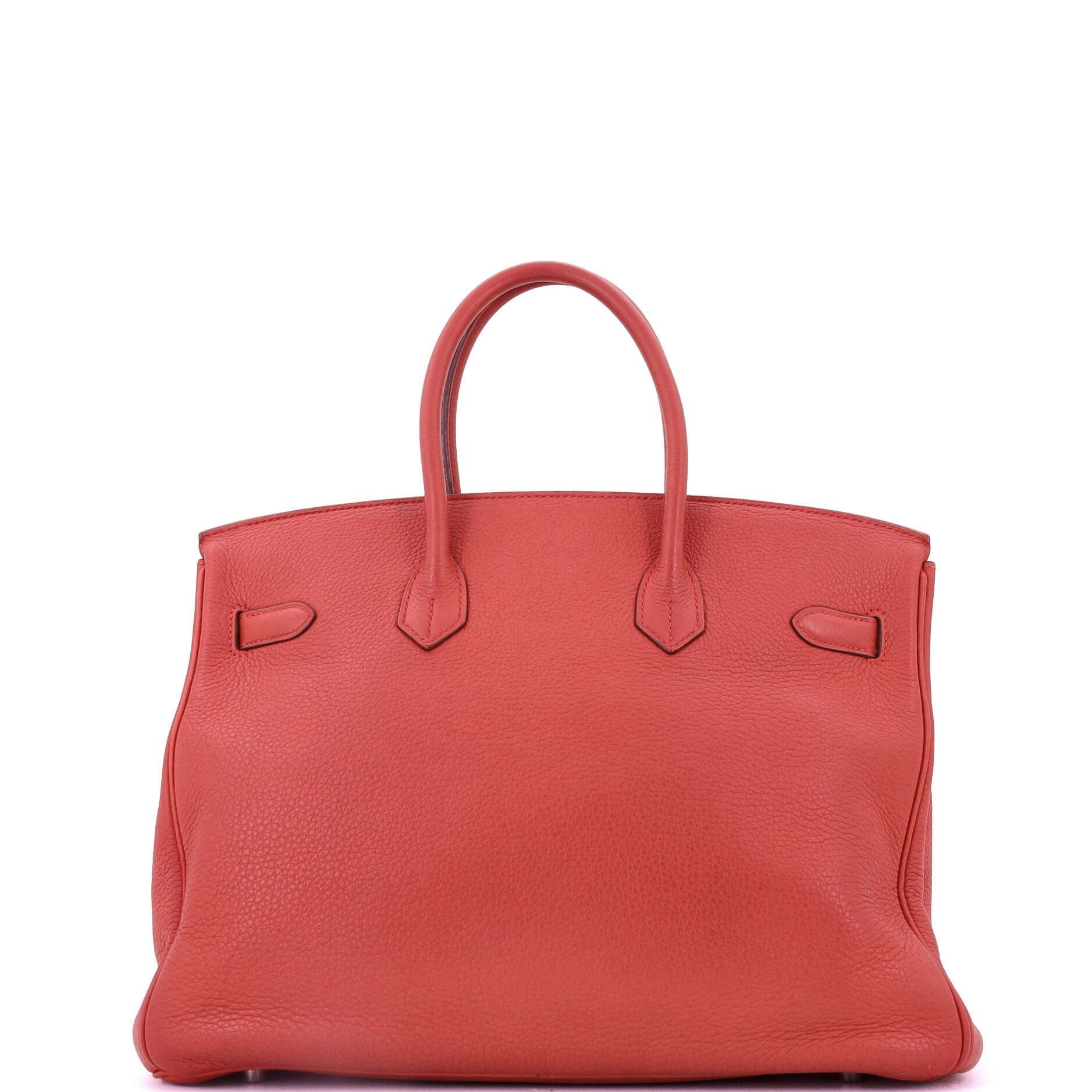 Birkin Handbag Bougainvillier Clemence with Palladium Hardware 35