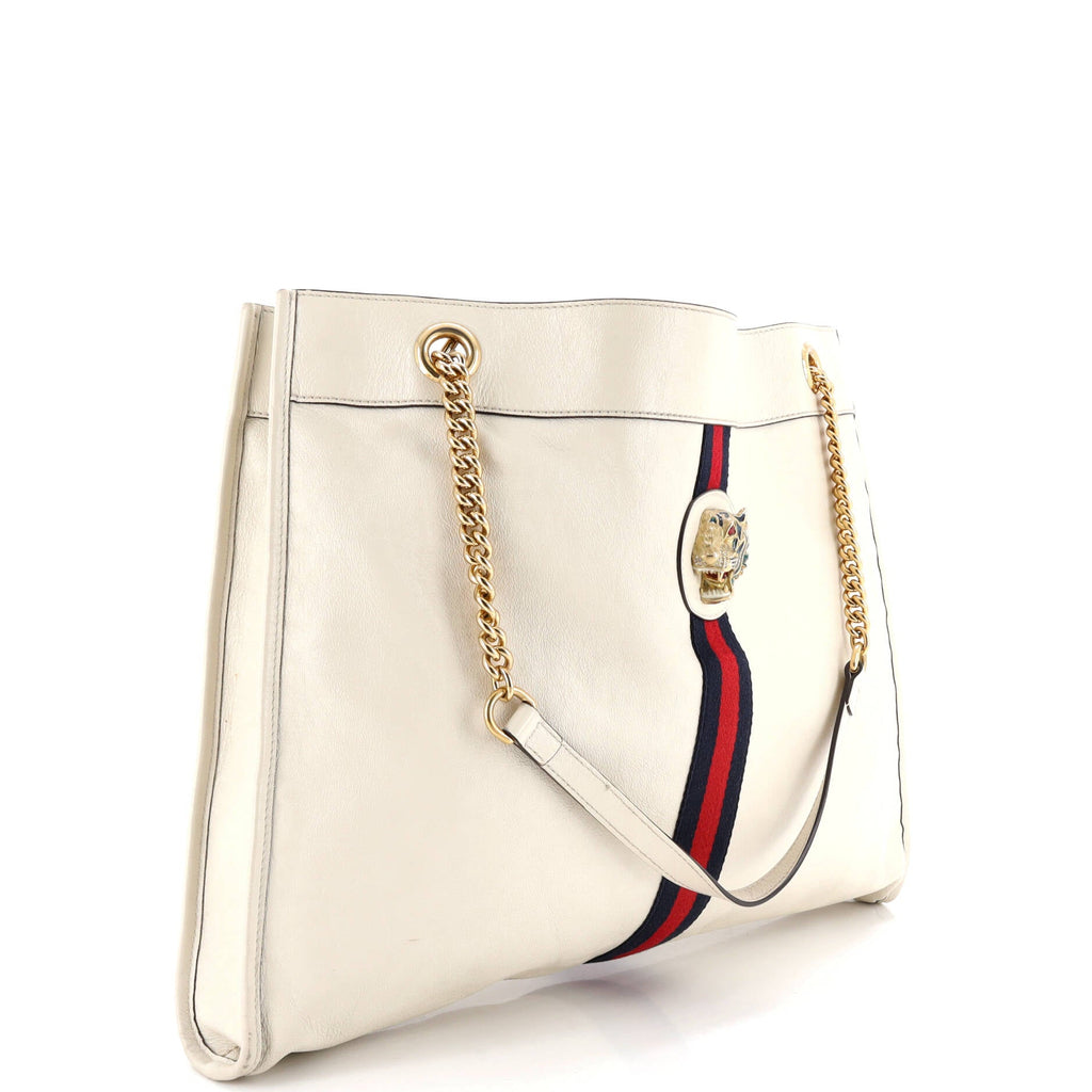 Rajah Chain Tote Leather Large
