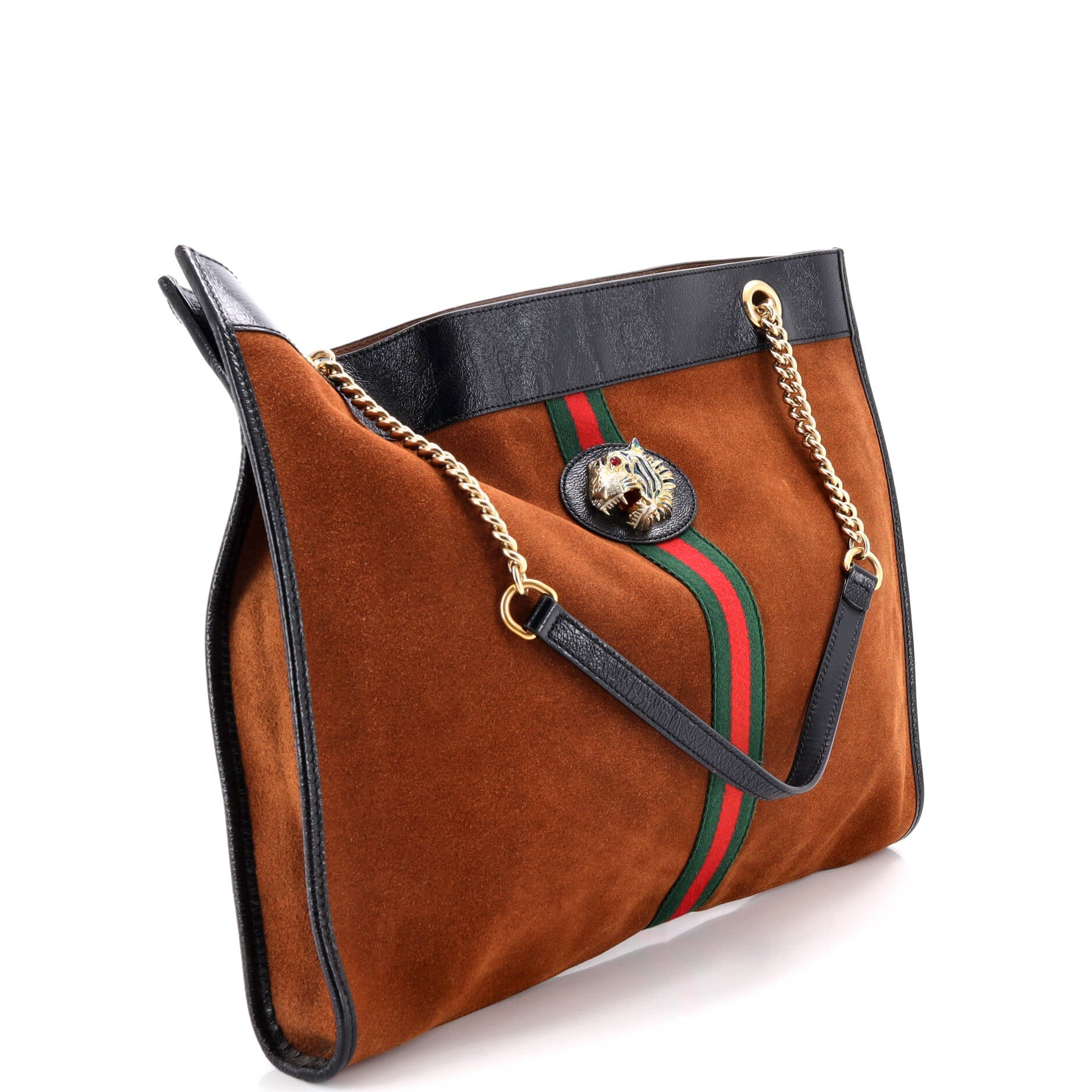 Rajah Chain Tote Suede Large