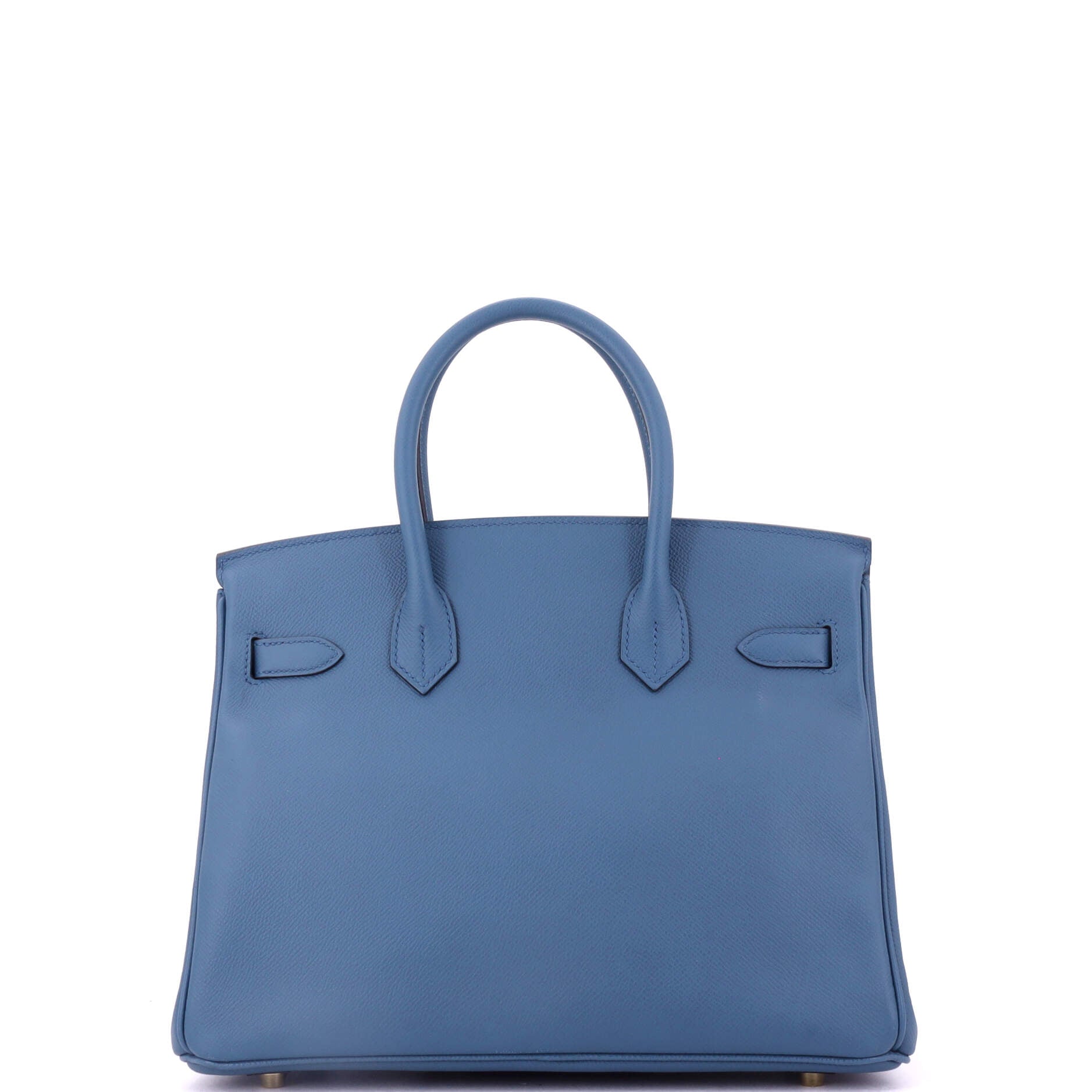 Birkin Handbag Bleu Agate Epsom with Gold Hardware 30