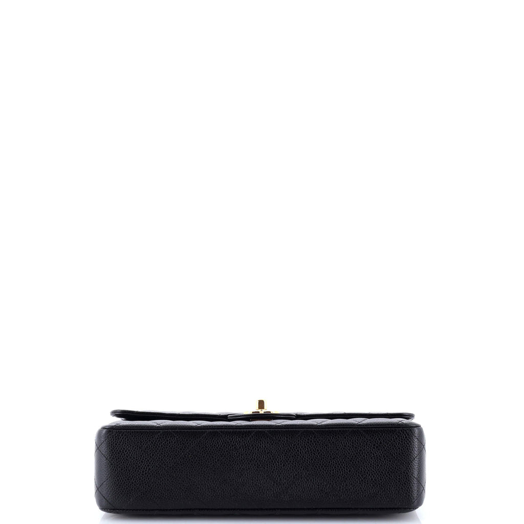 Classic Double Flap Bag Quilted Caviar Medium