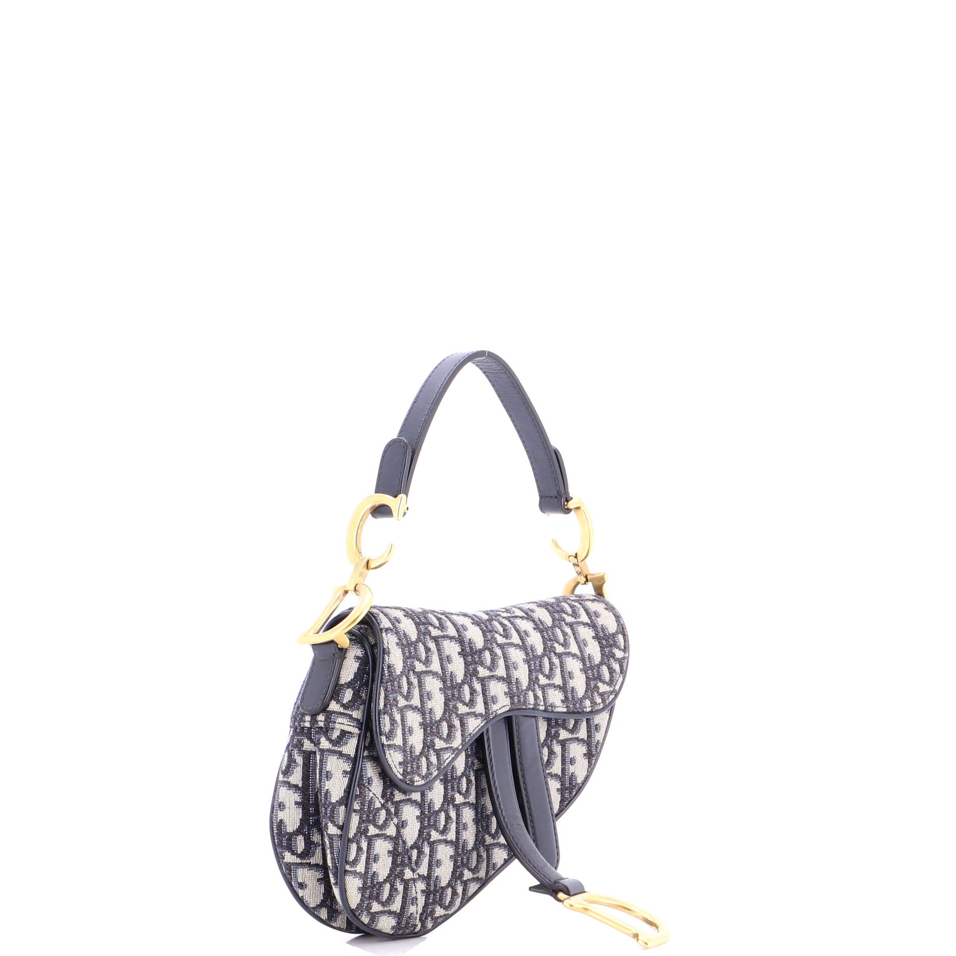 Saddle Handbag Oblique Canvas Mini