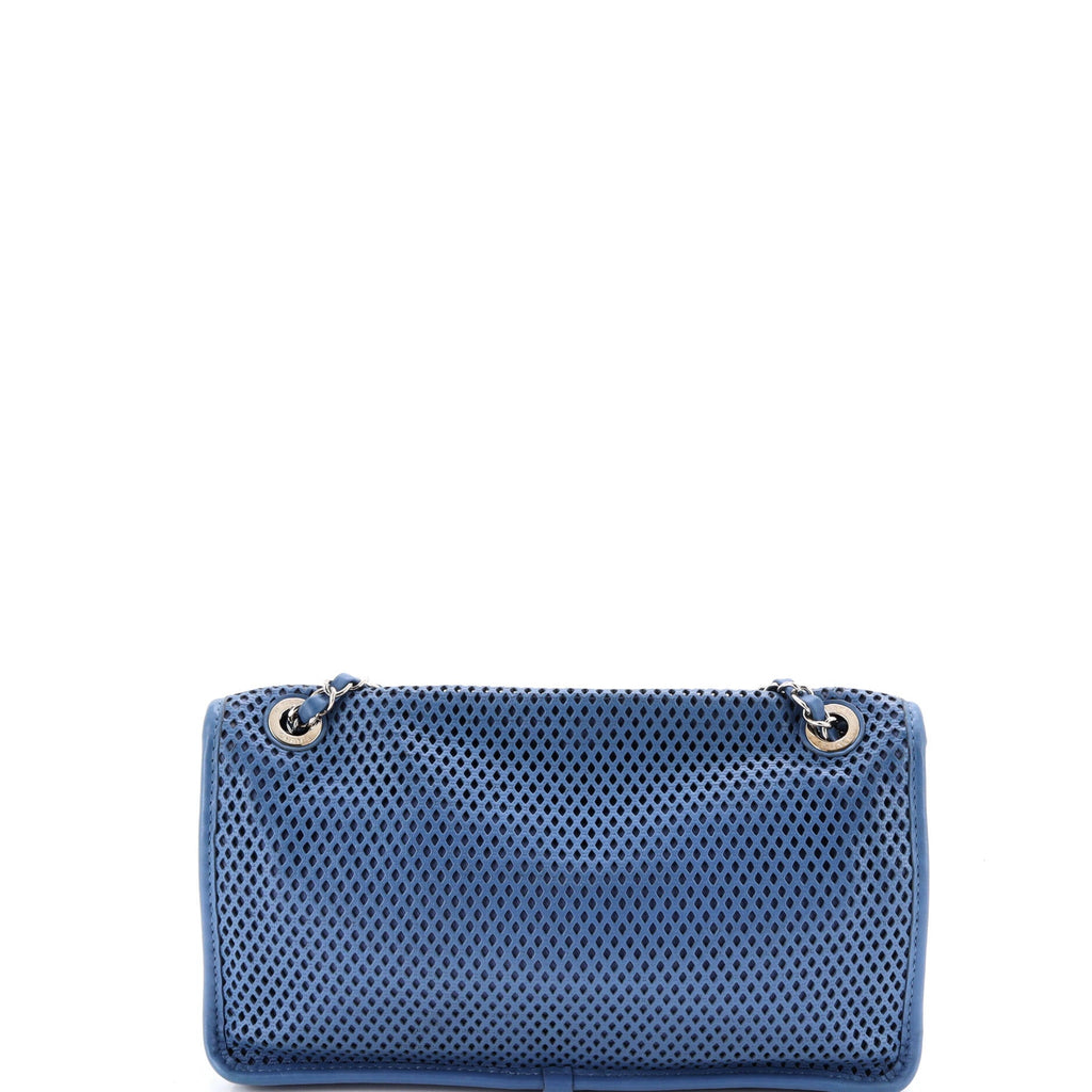 Up In The Air Flap Bag Perforated Leather Medium