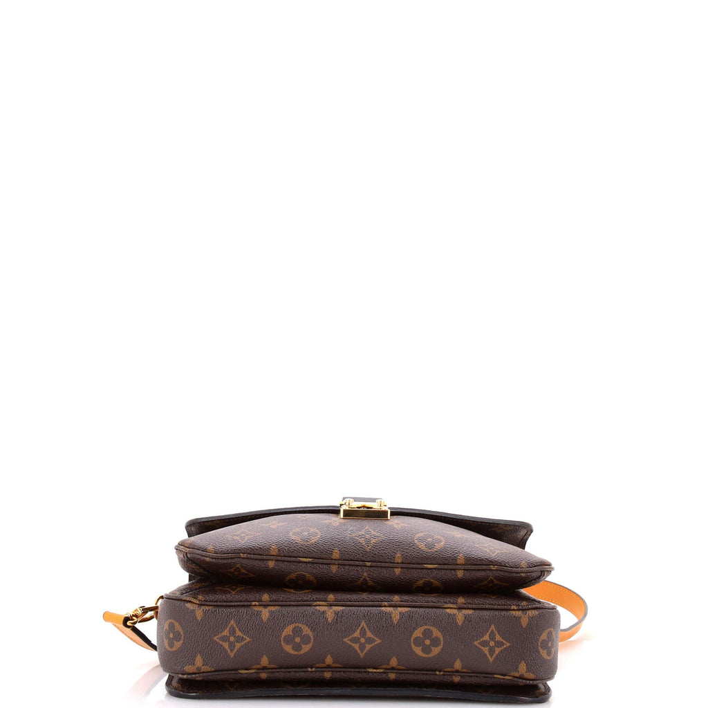 Braided Handle Pochette Metis Monogram Canvas with Leather