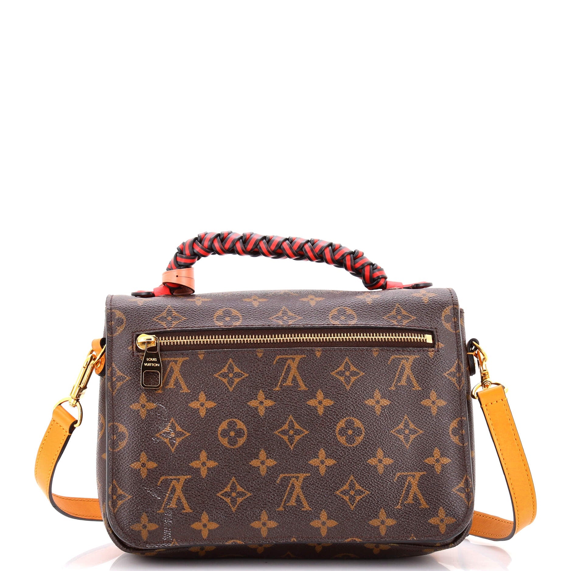 Braided Handle Pochette Metis Monogram Canvas with Leather