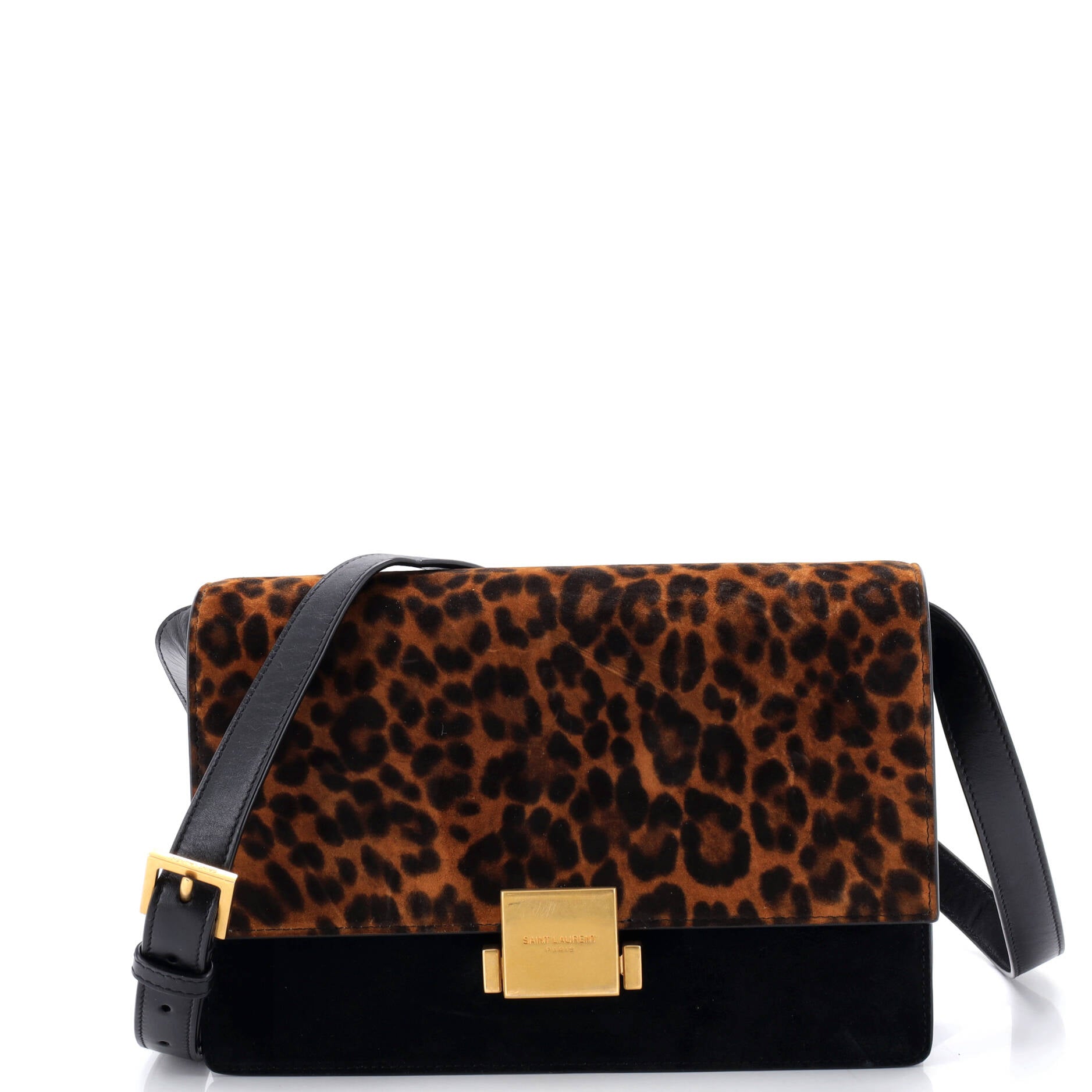 Bellechasse Shoulder Bag Suede and Printed Pony Hair Medium