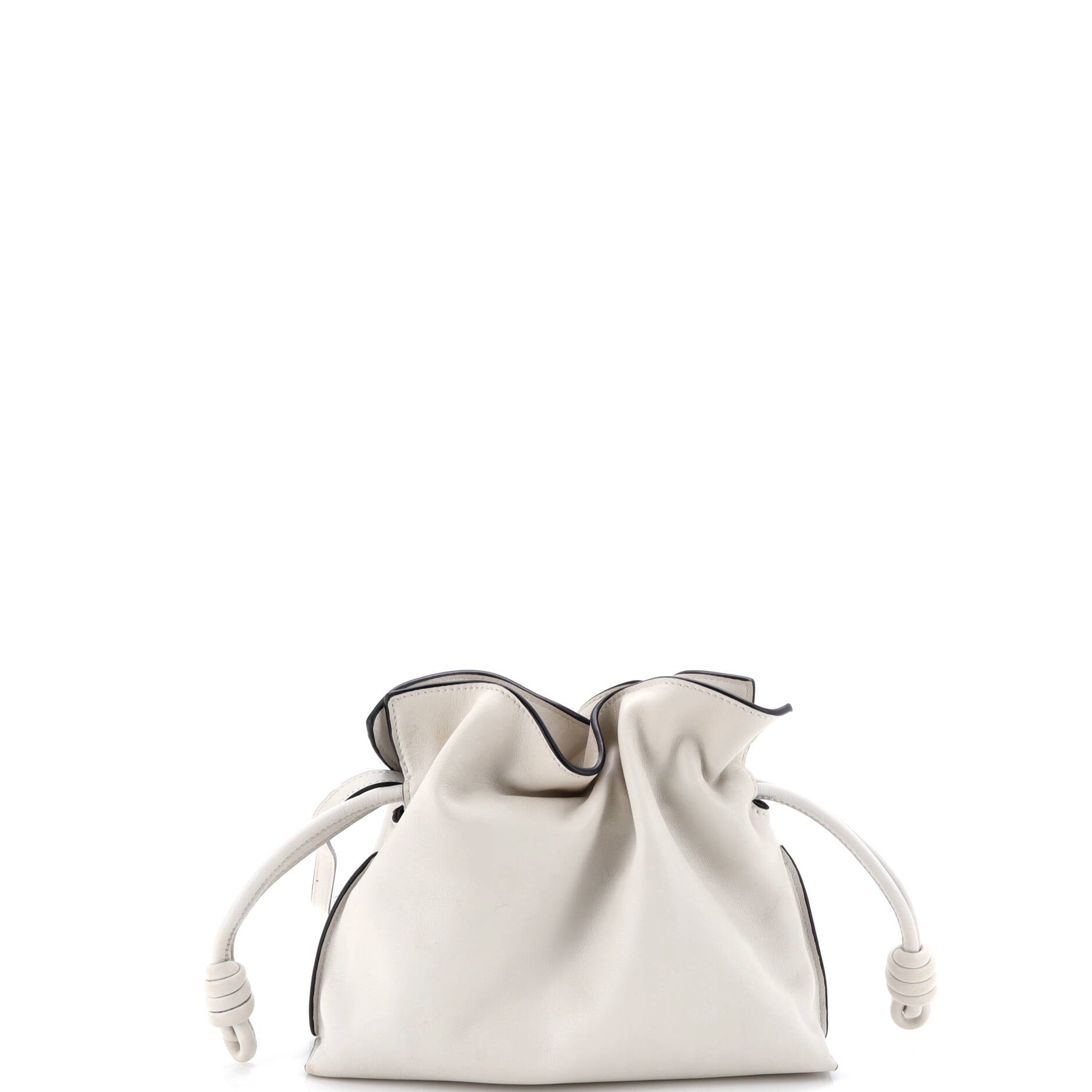 Flamenco Knot Clutch Leather Mini