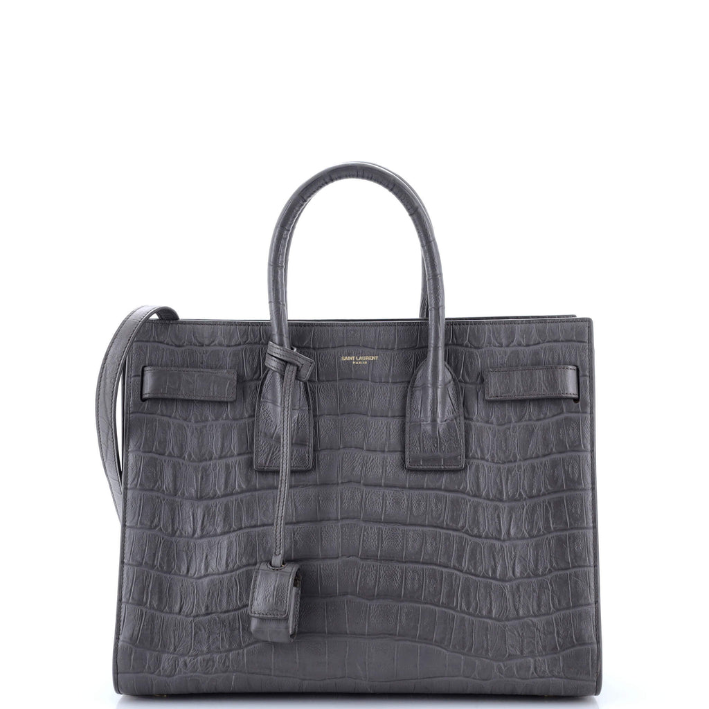Sac de Jour NM Bag Crocodile Embossed Leather Small