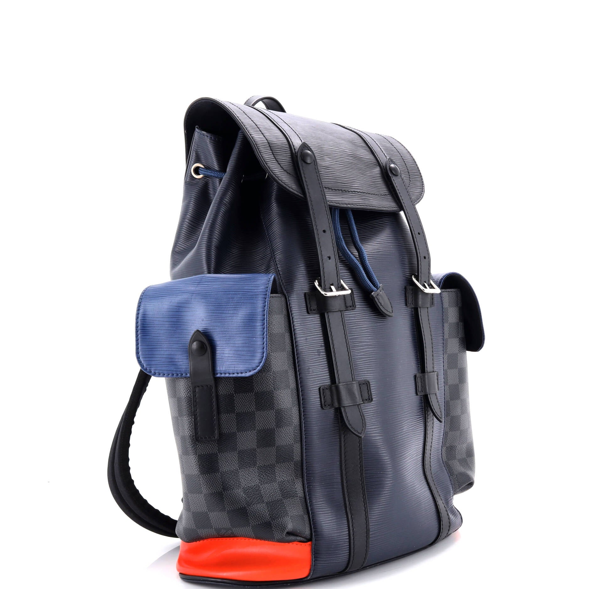 Christopher Backpack Epi Leather with Damier Graphite PM