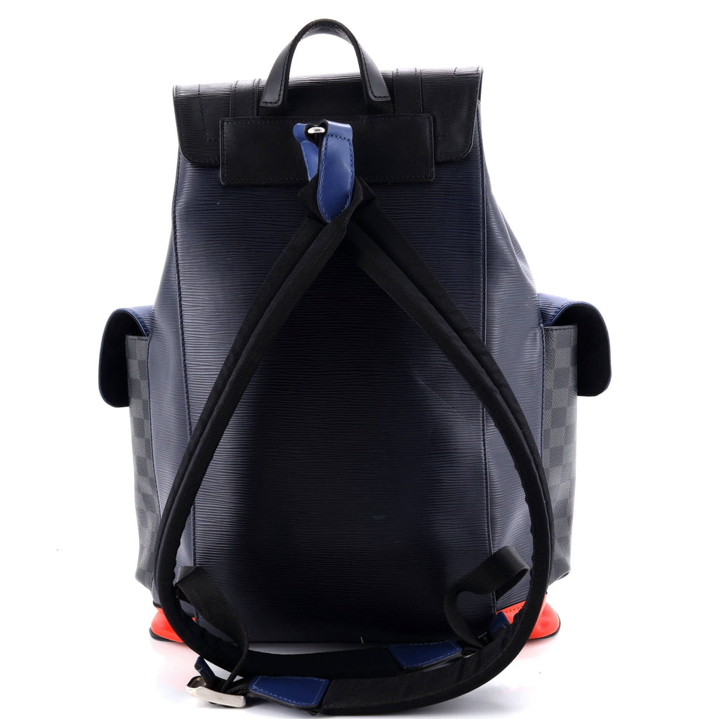 Christopher Backpack Epi Leather with Damier Graphite PM
