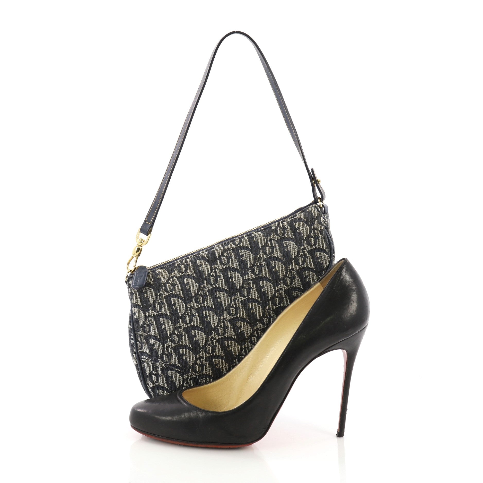 Vintage Saddle Bag Diorissimo Canvas Mini