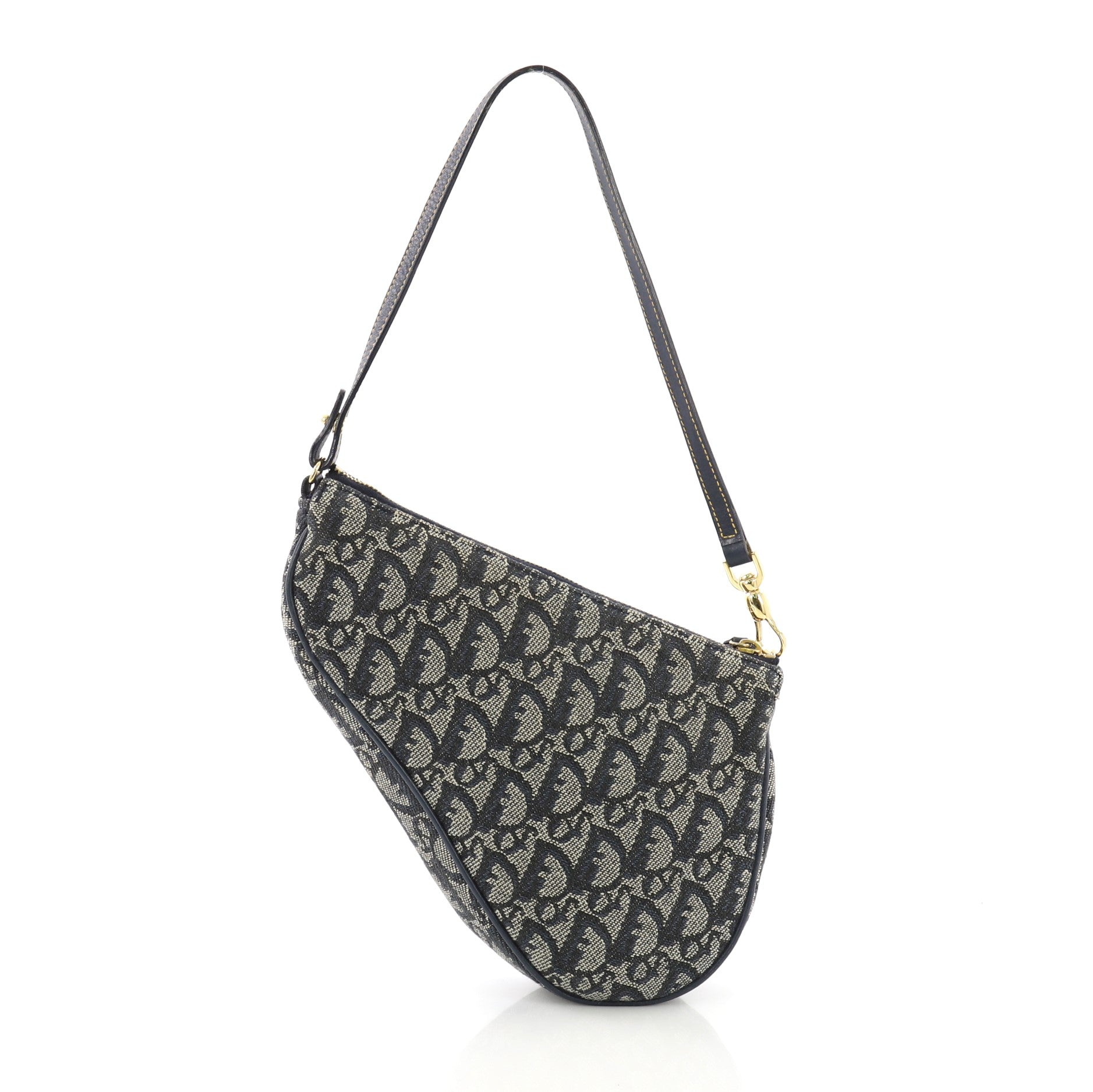 Vintage Saddle Bag Diorissimo Canvas Mini