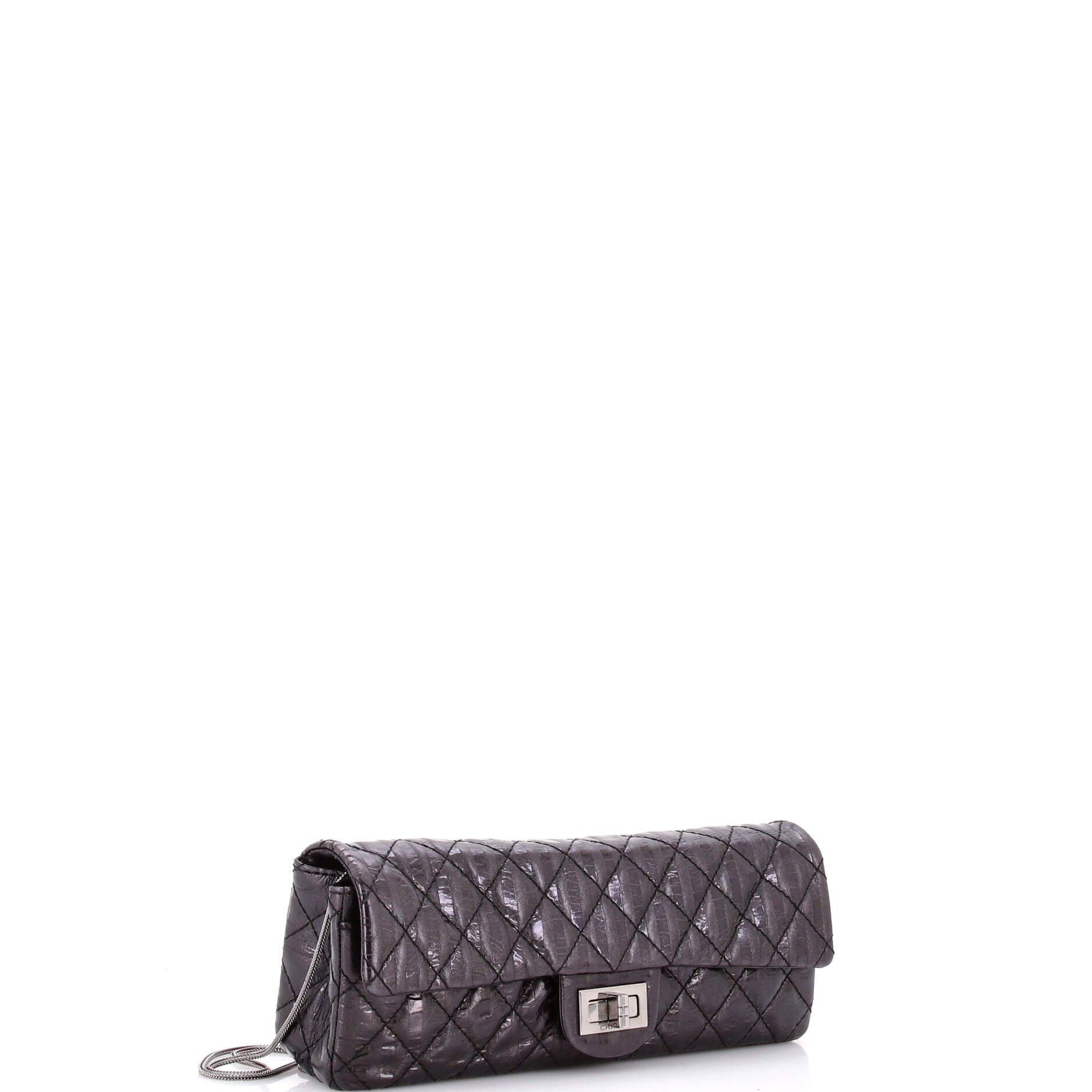 Rayures East West Reissue Clutch Quilted Calfskin Small