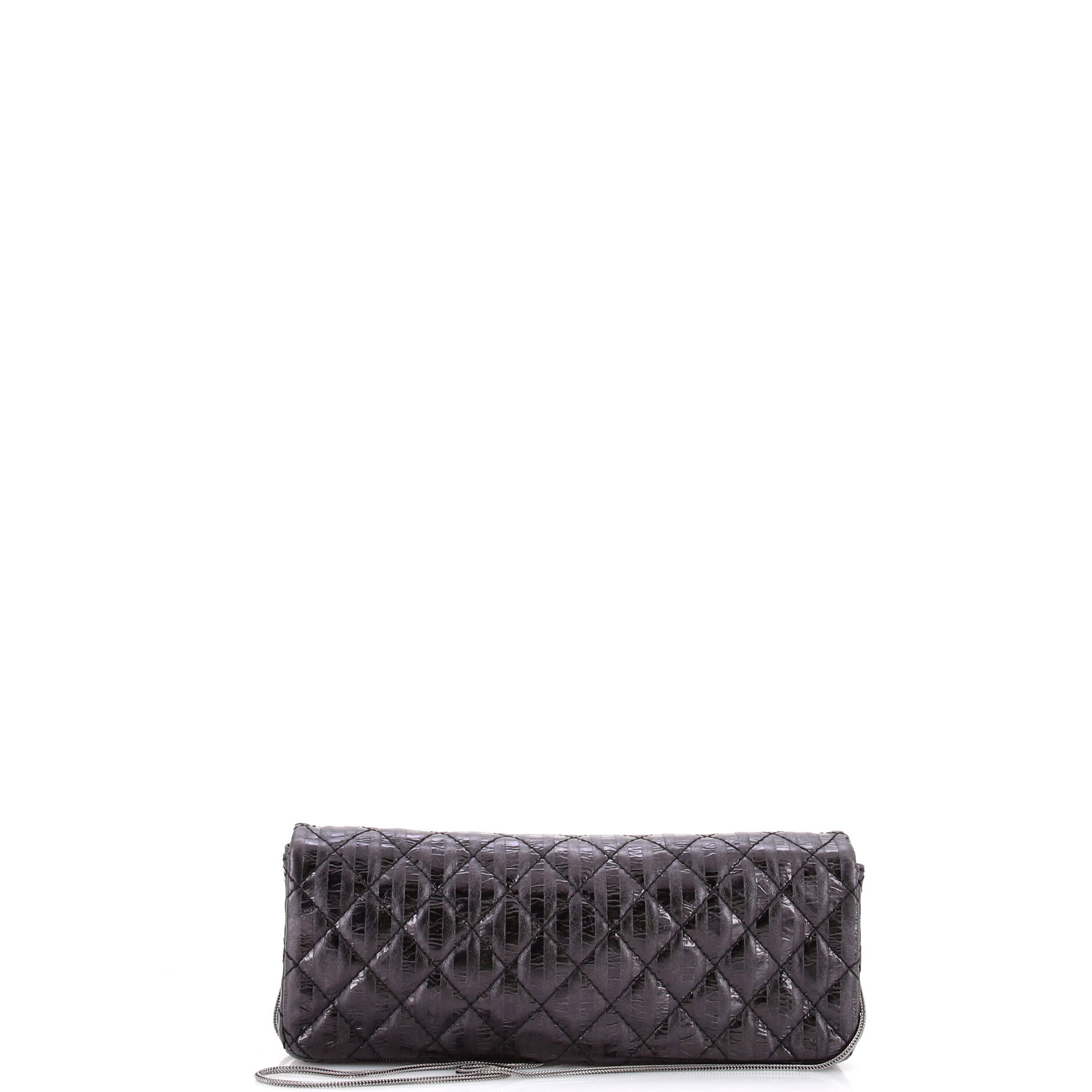 Rayures East West Reissue Clutch Quilted Calfskin Small