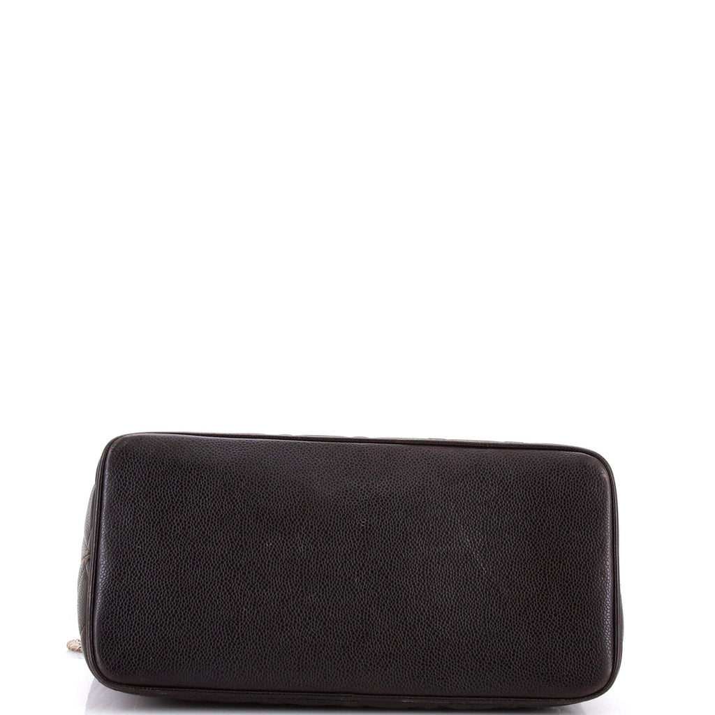 Medallion Tote Quilted Caviar