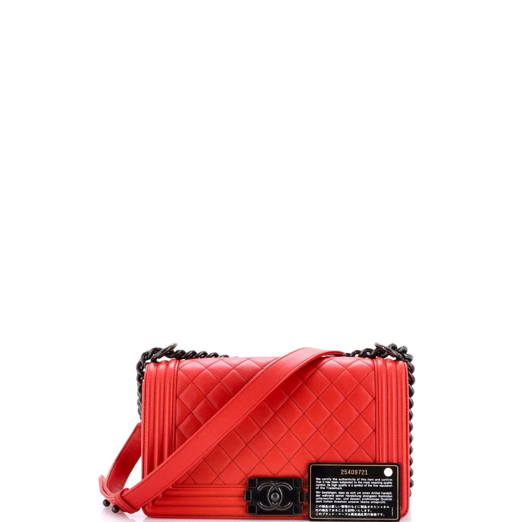 Boy Flap Bag Quilted Calfskin Old Medium