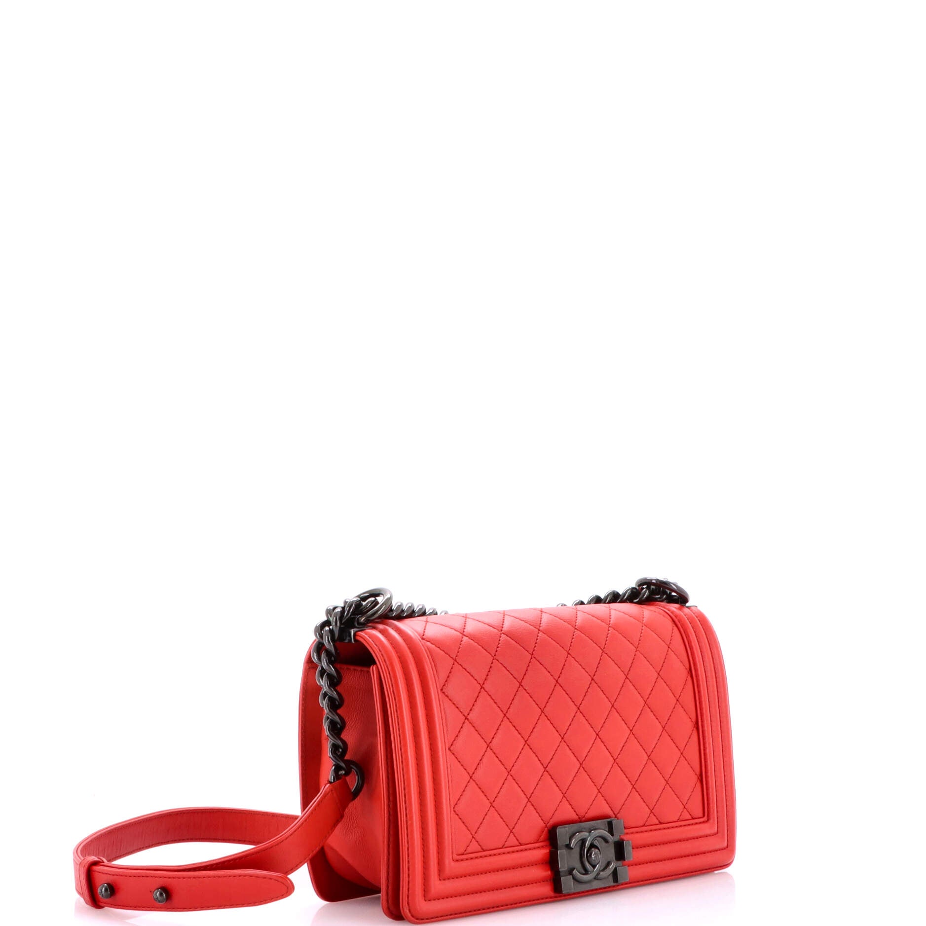 Boy Flap Bag Quilted Calfskin Old Medium