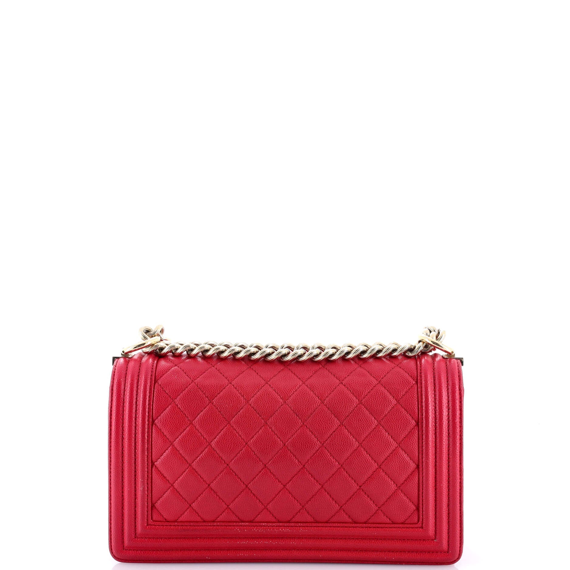Boy Flap Bag Quilted Caviar Old Medium