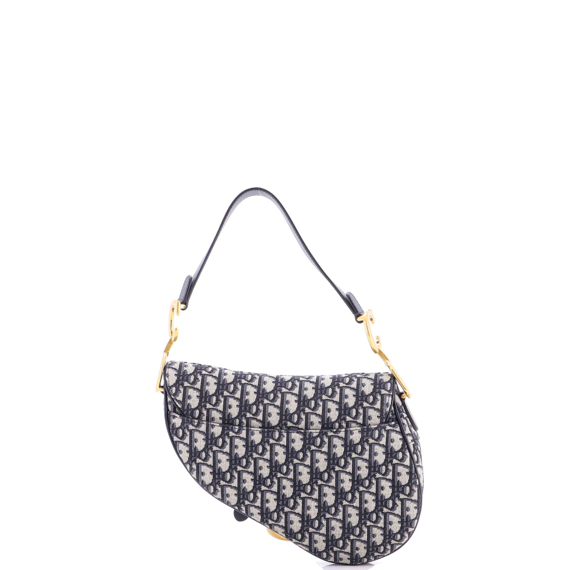 Saddle Handbag with Strap Oblique Canvas Medium