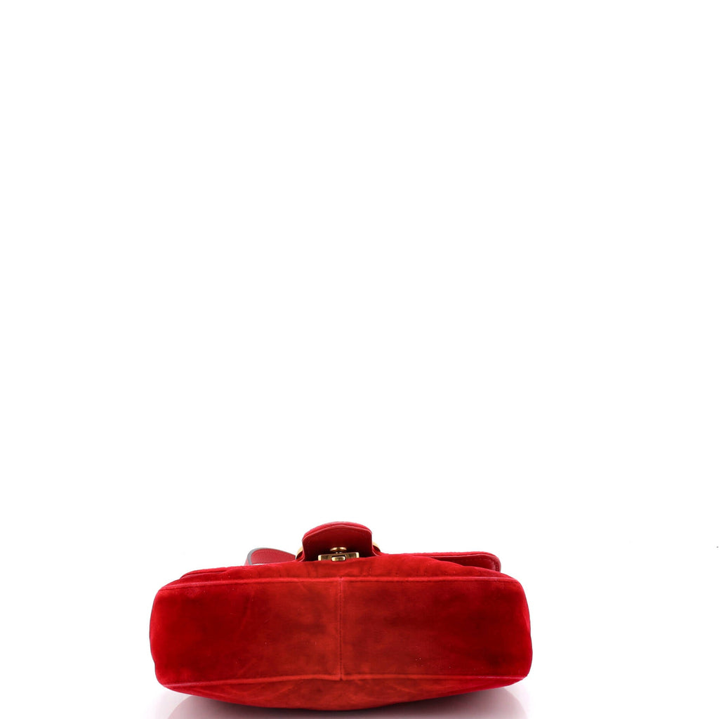 GG Marmont Flap Bag Matelasse Velvet Small