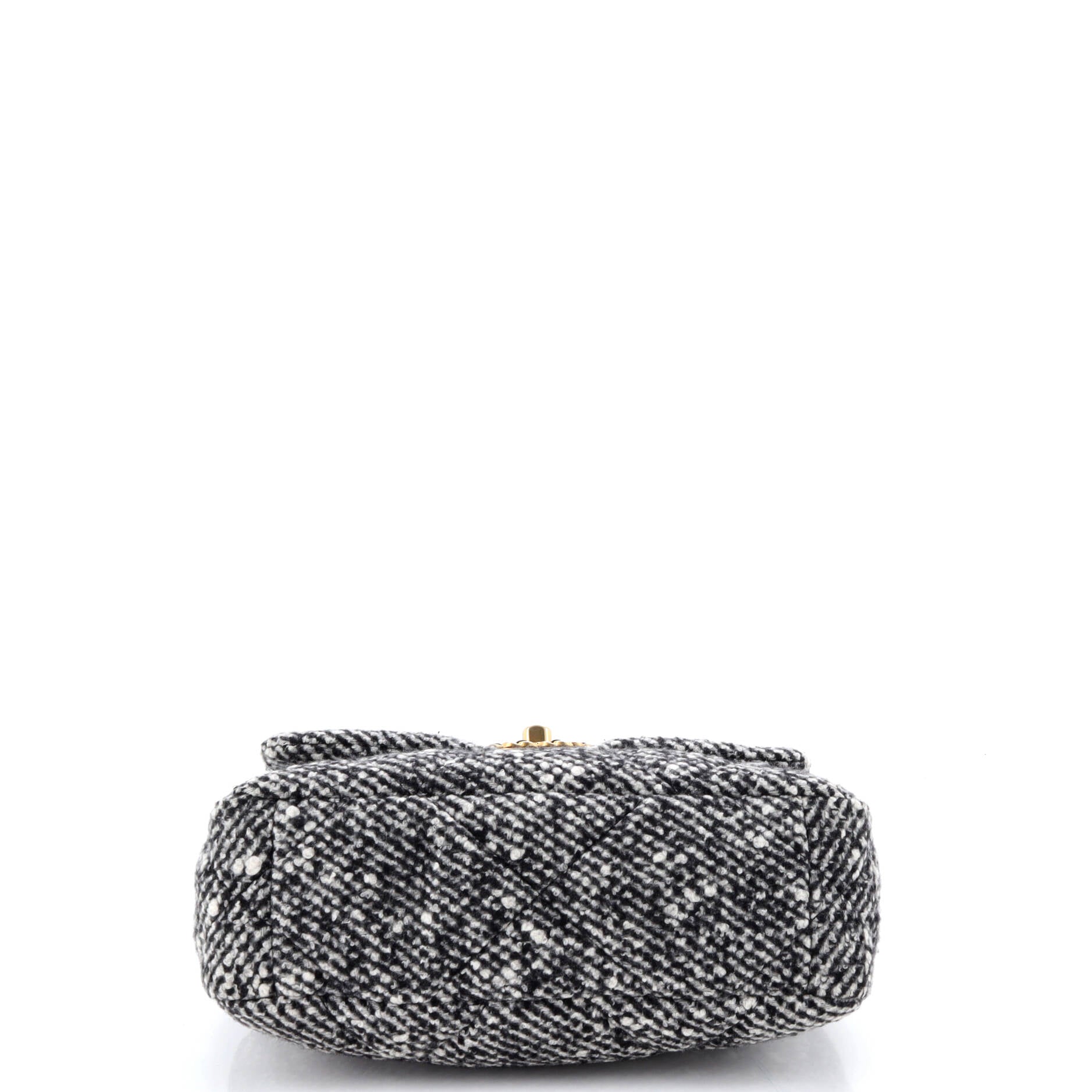 19 Flap Bag Quilted Tweed Medium